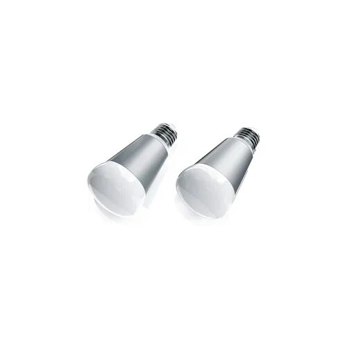BEARWARE 2x Smarte LED-Leuchte, Wifi Smart Lampe, RGB Farbwechsel dimmbar, E27-Gewinde, 7W, 420 Lumen