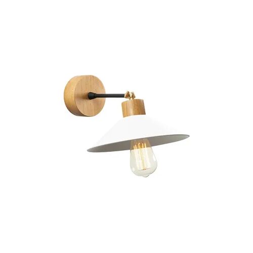 Wandleuchte aus Metall in Weiß 24x24x20cm WellHome Baikal