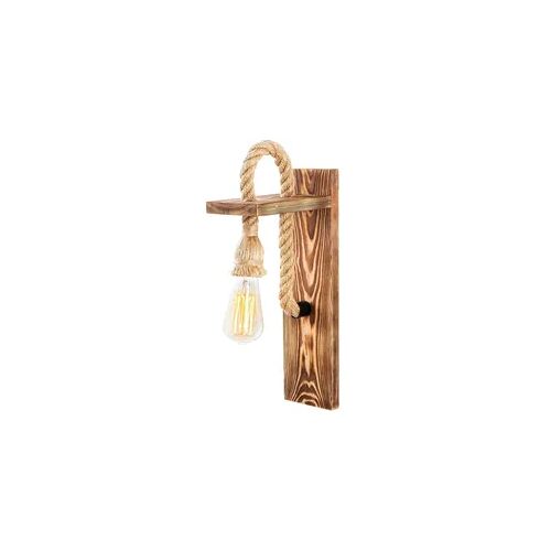 Wandleuchte in Holzfarbe 11x18x40cm WellHome Baikal