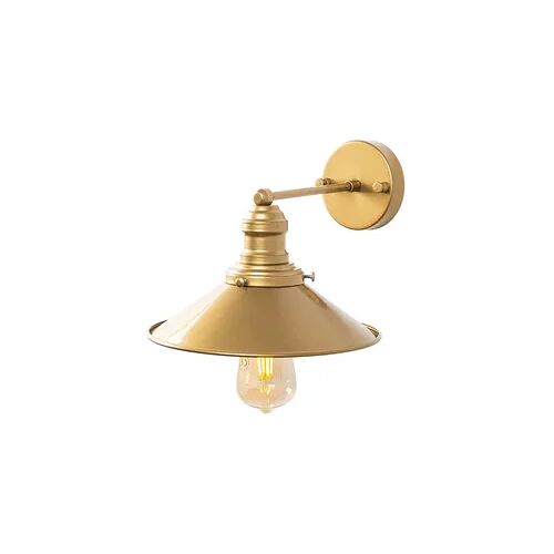 Wandleuchte in Goldfarbe 24x27x20cm WellHome Baikal