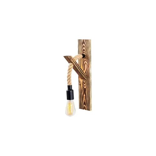 Wandleuchte in Holzfarbe 9x17x45cm WellHome Baikal
