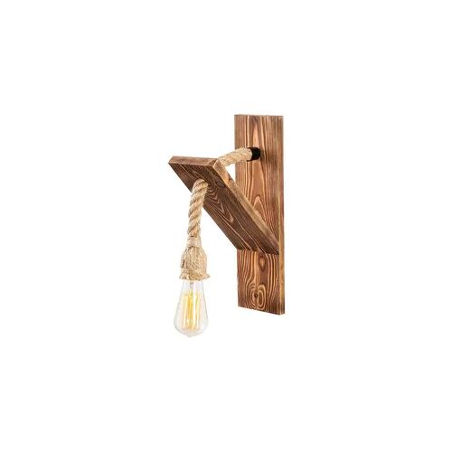 Wandleuchte in Holzfarbe 11x21x40cm WellHome Baikal