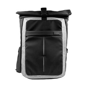 Monolith Style IT Business Rolltop Laptop Rucksack 17,2 Inch - Schwarz/Grau