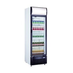 SARO Getränkekühlschrank mit Werbefläche GTK 382, 382 l, weiß/schwarz, EEK C