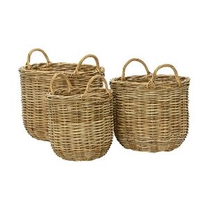 Kangside KSD 838913 Rattan Set a 3 Größe:dia38-H31cm