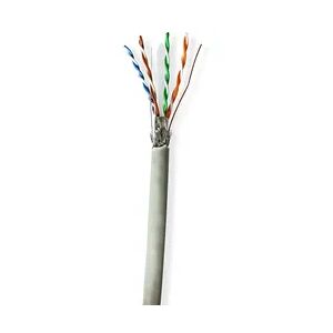 Nedis Netzwerk-Kabel Rollen - CAT6 - Solid - S/FTP - CCA - 305.0 m - Innenbereich - Rund - PVC - Grau - Pull Box - ausziehbar Nedis
