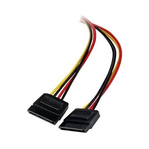 StarTech.com 12in LP4 to 2x SATA Power Y Cable Adapter Netzteil interne Stromversorgung 4-polig M bis Leistung W