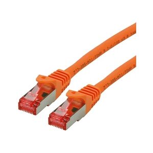 ROLINE Patchkabel Kat.6 S/FTP (PiMF), Component Level, LSOH, orange, 0,3 m