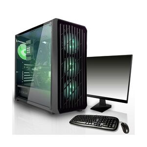 SYSTEMTREFF Gamer Komplett-Paket - Ryzen 5 4650G - AMD RX Vega - 7Core 4GB - 16GB  - 512GB M.2 NVMe + 1TB HDD - 27 Zoll Monitor - Desktop PC Computer