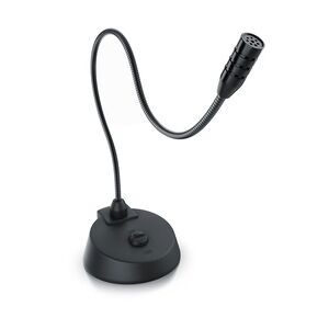 CSL Desktop PC Mikrofon - Klinkenanschluss Tischmikrofon - Ideal für Sprachaufnahmen - hohe Klangqualität - Stummschaltung - Konferenz, Gaming