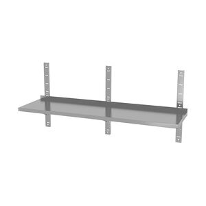 Edelstahl Gastro-Wandboard verstellbar (3 Konsolen)   AISI 430 Qualität   HxBxT 60x200x30