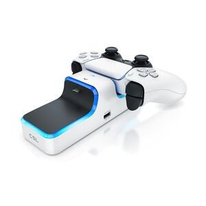 CSL Ladestation für PS5 Controller - Schnell Ladestation - Twin Charge - Ladegerät - Zubehör für Sony Playstation 5 Controller