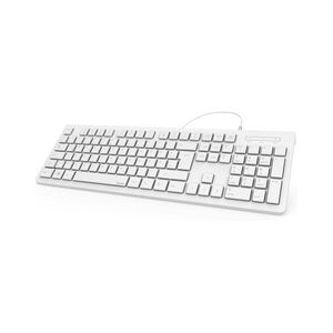 Hama KC-200 Tastatur USB QWERTZ Deutsch Weiß