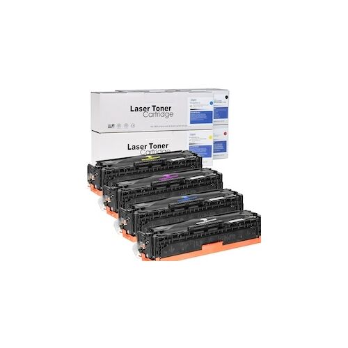 D&C 4 Toner Set für HP Color LaserJet CM1312 Series D&C-Tonerkassetten alle Farben kompatibel HP 125A