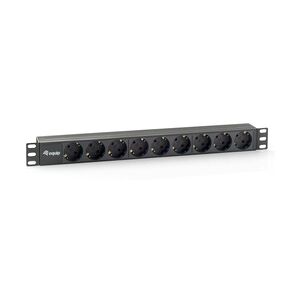 Equip 333282 Stromverteilereinheit (PDU) 9 AC-Ausgänge 1U Schwarz