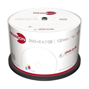 Primeon DVD+R 2761226 16x 4,7GB 120Min. bedruckbar 50 St./Pack.