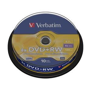 Verbatim DVD+RW Matt Silver 4,7 GB 10 Stück(e)