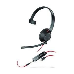 Plantronics Poly Headset Blackwire C5210 monaural USB-C & 3,5 mm