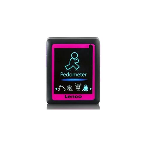 Lenco PODO-152 Pink - MP3/4-Player mit Schrittzähler und 4GB - Pink