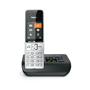 Siemens Gigaset COMFORT 500A Analoges/DECT-Telefon Anrufer-Identifikation Schwarz, Silber