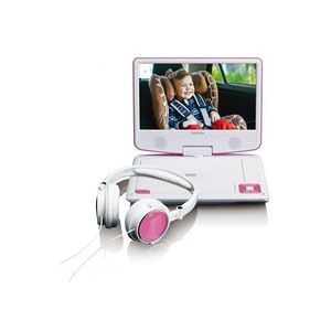 Lenco DVP-910 Tragbarer DVD-Player Cabrio 22,9 cm (9 Zoll) Schwarz, Pink