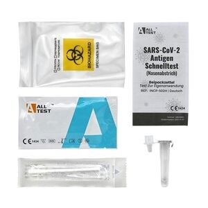 5 X ALLTEST SARS-CoV-2 Nasal Antigen-Laientest Schnelltest CE1434 auch für Omikron-Variante