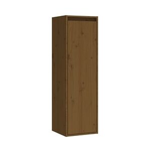 Wandschrank Massivholz Kiefer  vidaXL : Farbe - Honigbraun, Größe - 30x30x100 cm