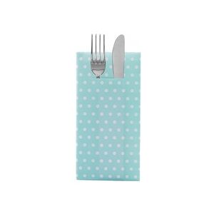 Sovie HOME Besteckserviette Iris in Mint aus Linclass® Airlaid 40 x 40 cm, 12 Stück - Punkte