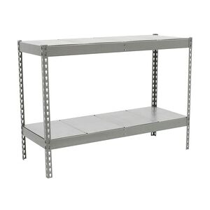 SimonRack Metallregal ohne Schrauben mit Simonforte -Metallschalen 2 Regale. Galva/Galva Farbe 900x1500x750 mm