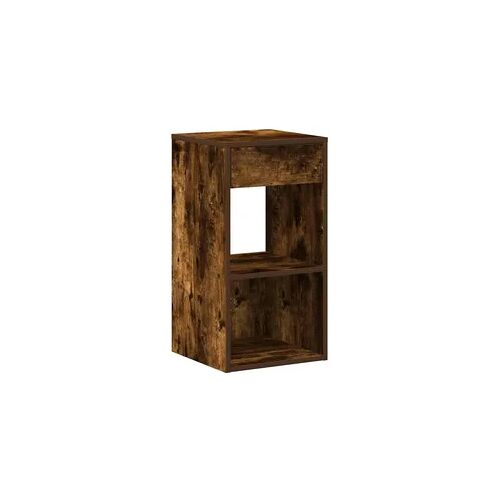 vidaXL Nachttisch mit Schublade Räuchereiche 35x34x66,5 cm