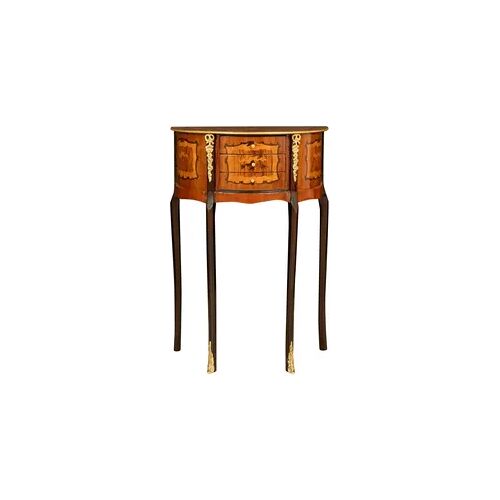 BISCOTTINI INTERNATIONAL ART TRADING Biscottini Eingangskonsole - Nachttisch aus Holz mit Intarsien - Couchtisch mit Schubladen - Hohe Kommode - Eleganter Holzschrank fürs Schlafzimmer