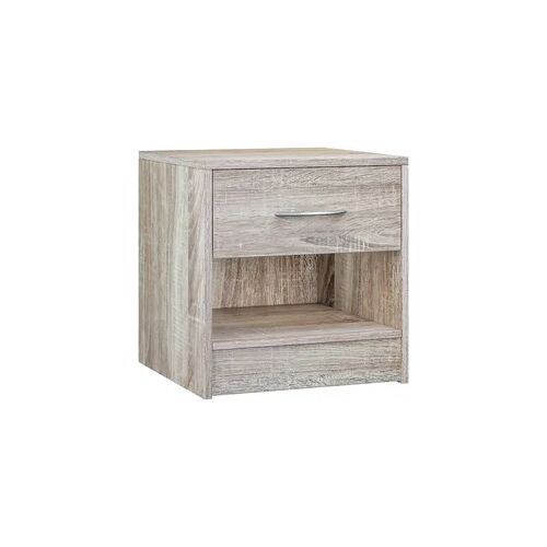 CASARIA® Nachttisch mit Schublade 41cm Eiche