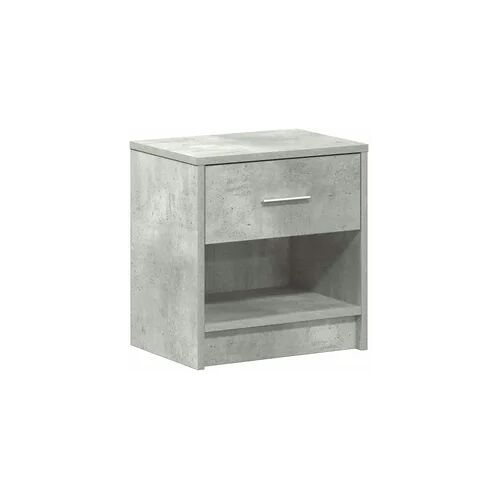 vidaXL Nachttisch mit Schublade Betongrau 39x28x41 cm