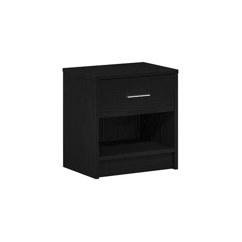 vidaXL Nachttisch mit Schublade Schwarz 39x28x41 cm