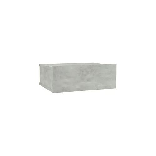 vidaXL Hängender Nachttisch Betongrau 40x30x15 cm Holzwerkstoff