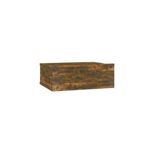 vidaXL Hängender Nachttisch Räuchereiche 40x30x15 cm Holzwerkstoff