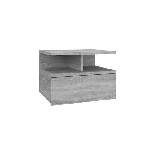 vidaXL Nachttisch Hängend Grau Sonoma 40x31x27 cm Holzwerkstoff