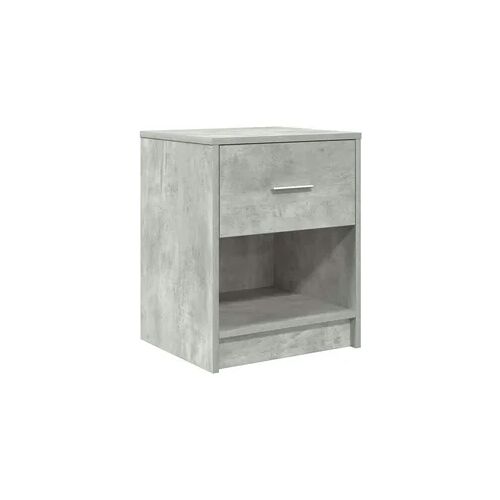 vidaXL Nachttisch mit Schublade Betongrau 40x34x50 cm