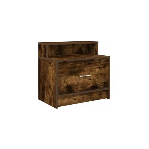 vidaXL Nachttisch mit Schublade Räuchereiche 51x31x47 cm
