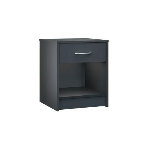 CASARIA® Nachttisch mit Schublade 50cm Anthrazit
