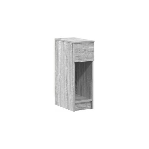 vidaXL Nachttisch mit Schublade Grau Sonoma 20x36x60 cm