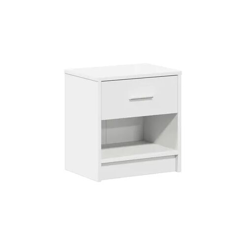 vidaXL Nachttisch mit Schublade Weiß 39x28x41 cm