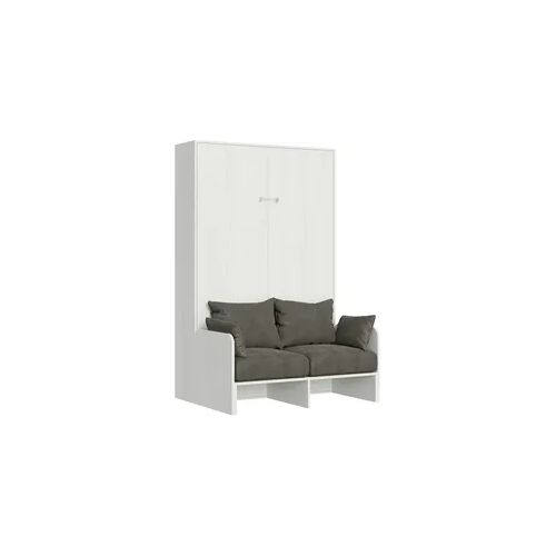 Bett 140 Kentaro vertikales Klappsofa Esche weiß Klappbett