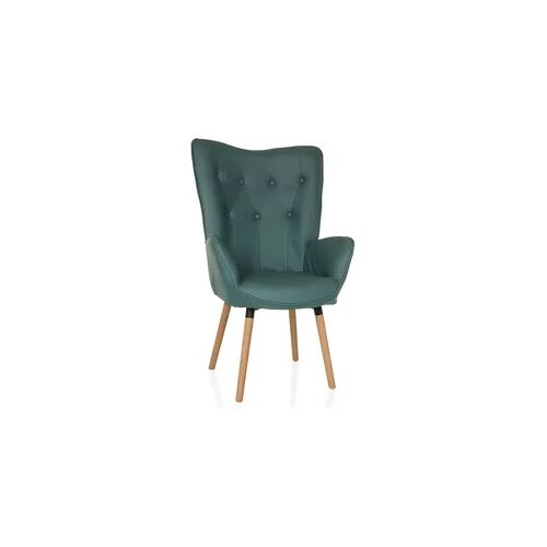 Ohrensessel / Vintage Sessel HAVENIO I Stoff mint hjh LIVING