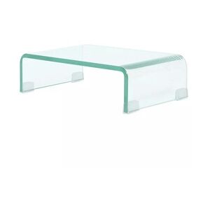 vidaXL TV-Tisch/Bildschirmerhöhung Glas Transparent 40x25x11 cm