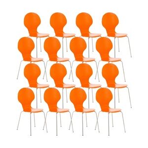 CLP 16er Set Besucherstuhl Diego V2 orange