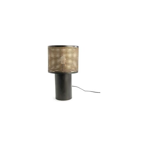 Tischlampe Malacca aus - E27_40W - Mehrfarbig Metall Amadeus 30x30 cm