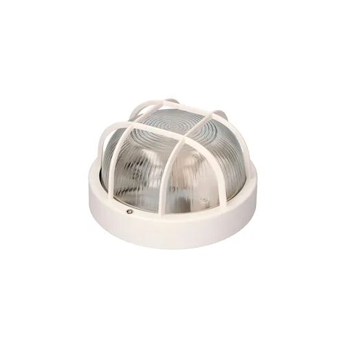 Wandleuchte rund Ip54 Weiß 1Xe27 40W Ø18,5X10,4Cm Modell Tarragona. Edm