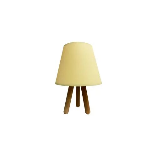 Tischlampe in Creme und Naturfarbe 22x22x33cm WellHome Como