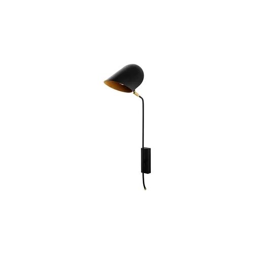 Wandleuchte in Schwarz und Gold 12x35x73cm WellHome Baikal